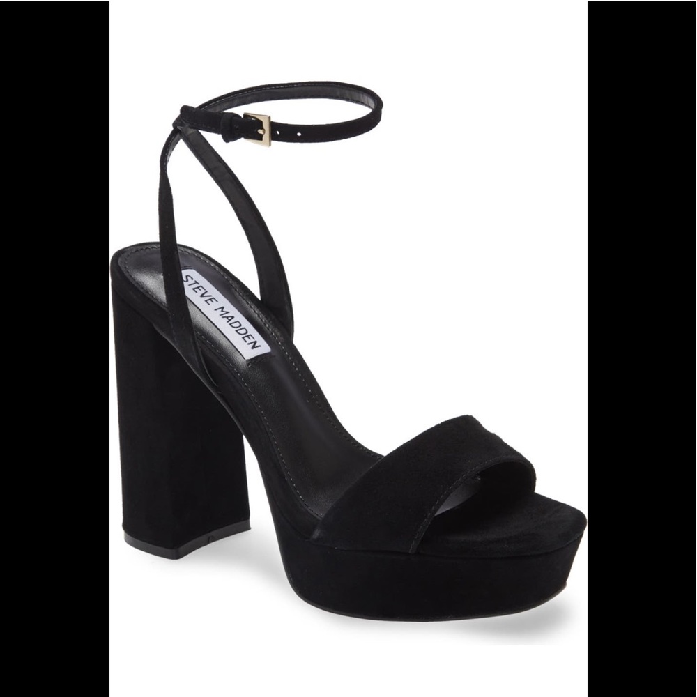 Steve Madden - Lessa Platform Ankle Heel Black